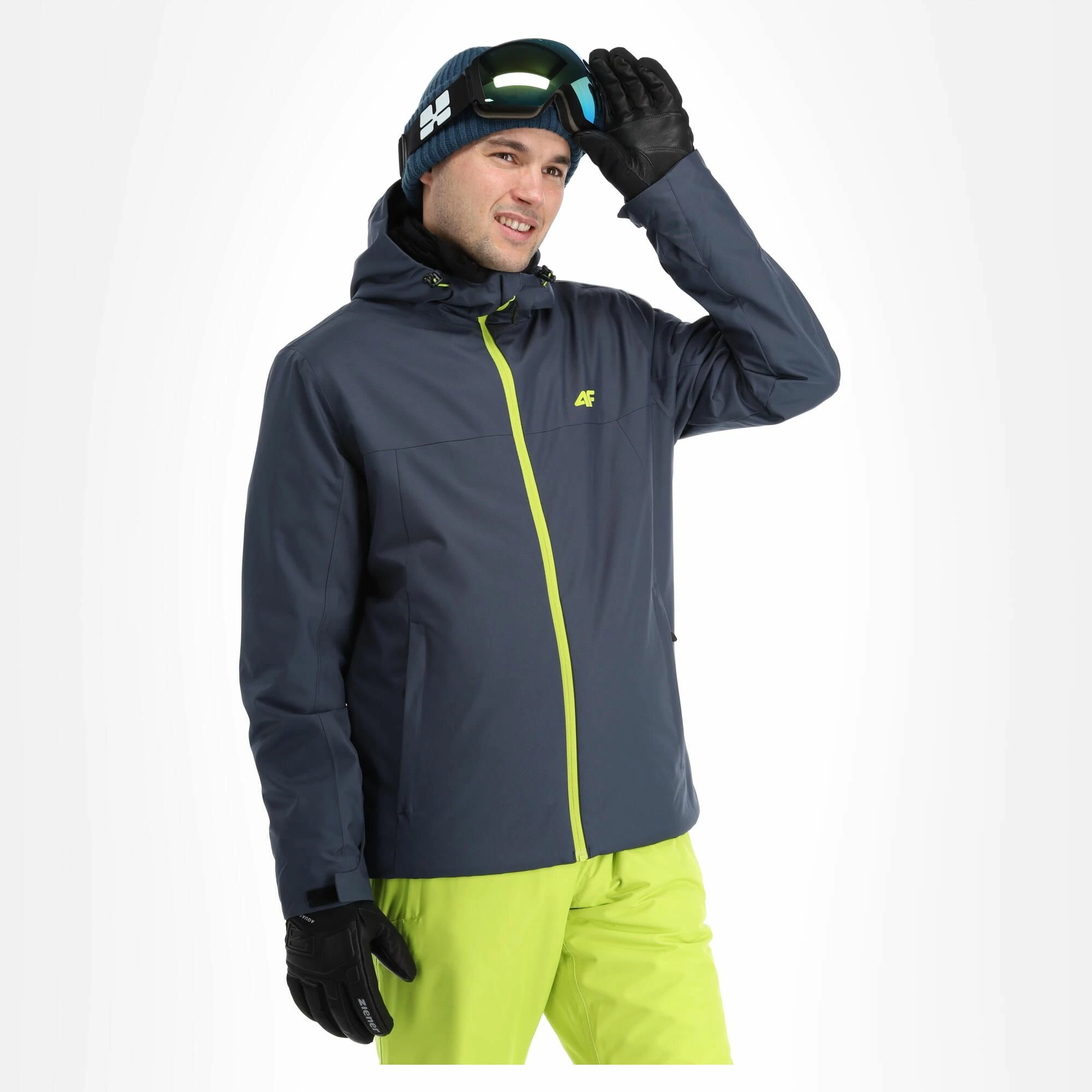 4F, Kumn001 Ski Jacket Men Anthracite Grey - Image 2