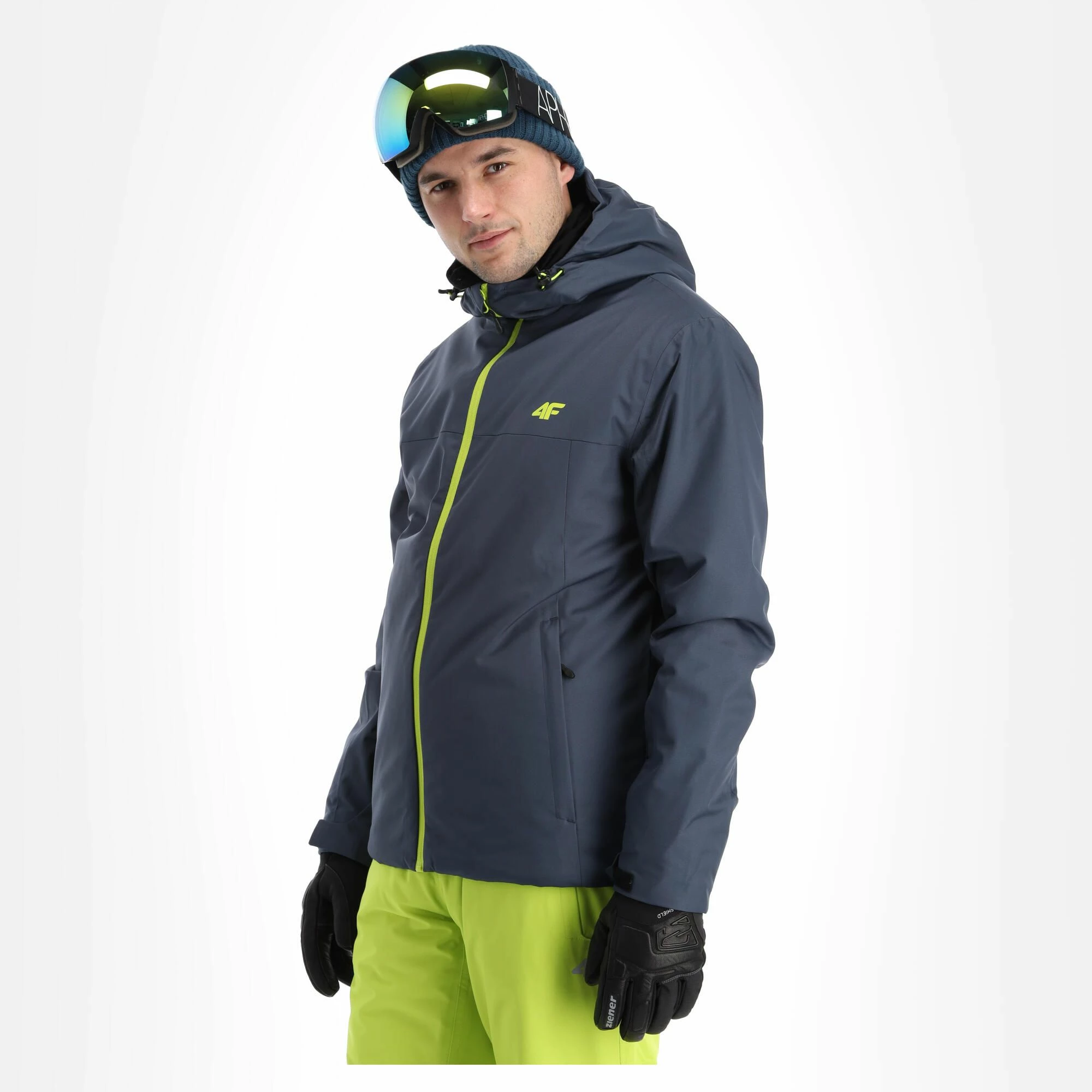 4F, Kumn001 Ski Jacket Men Anthracite Grey - Image 4
