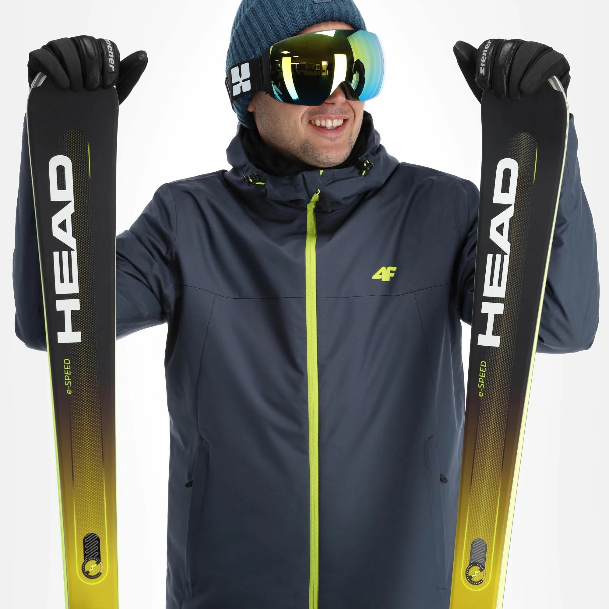 4F, Kumn001 Ski Jacket Men Anthracite Grey - Image 5