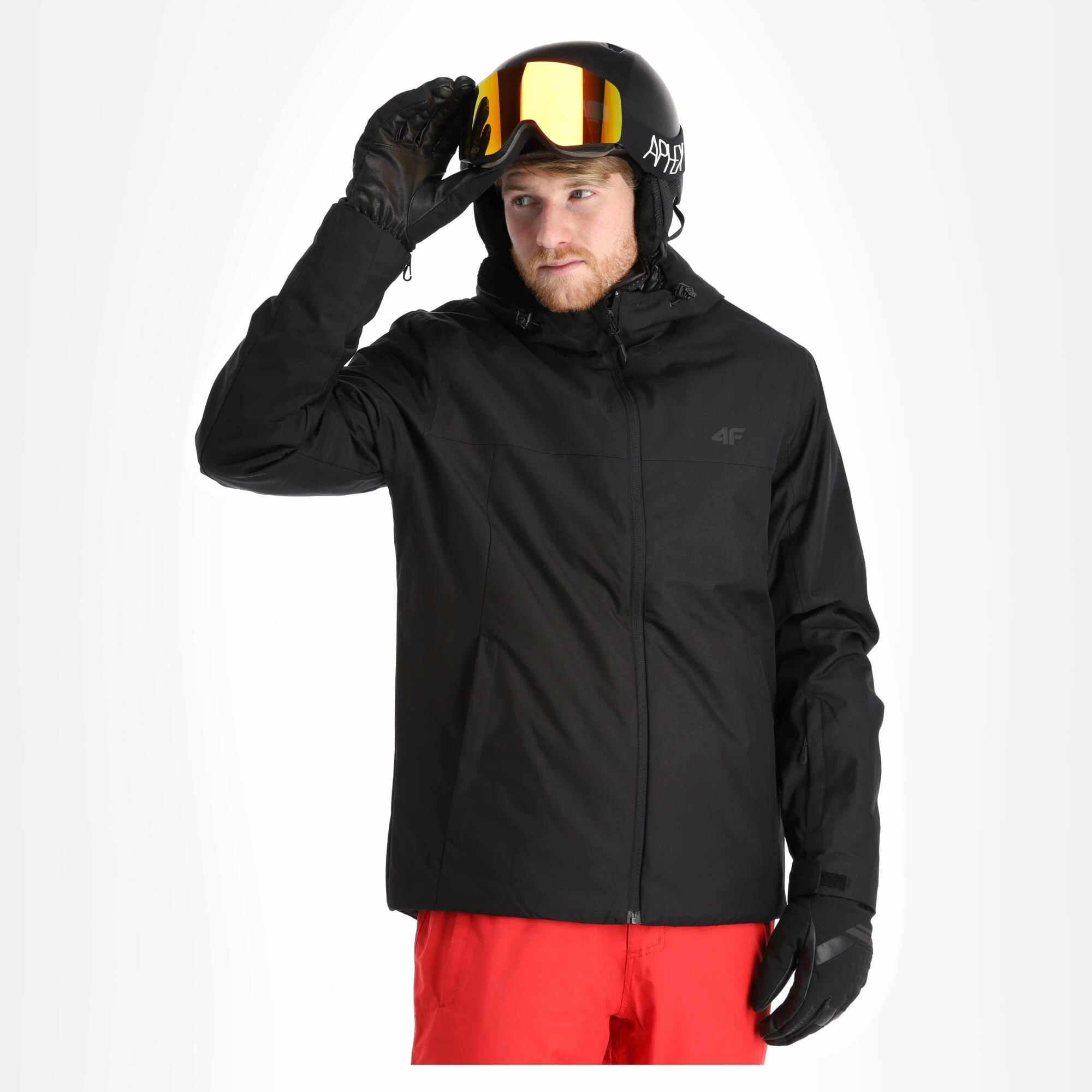 4F, Kumn001 Ski Jacket Men Deep Black 4 4F, Kumn001 Ski Jacket Men Deep Black - Image 4