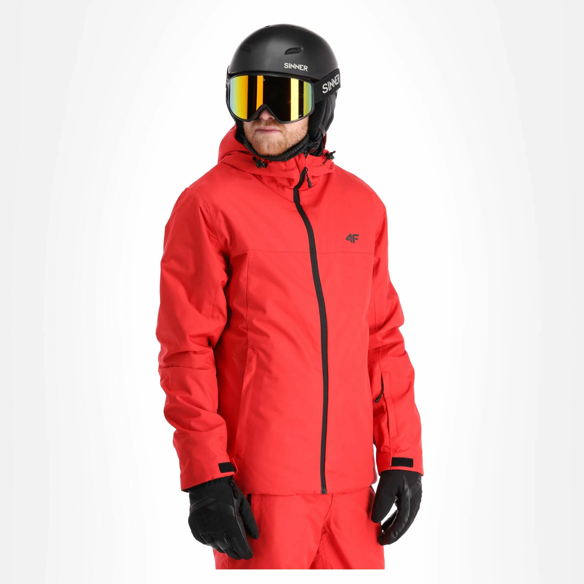 4F, Kumn001 Ski Jacket Men Red - Image 4