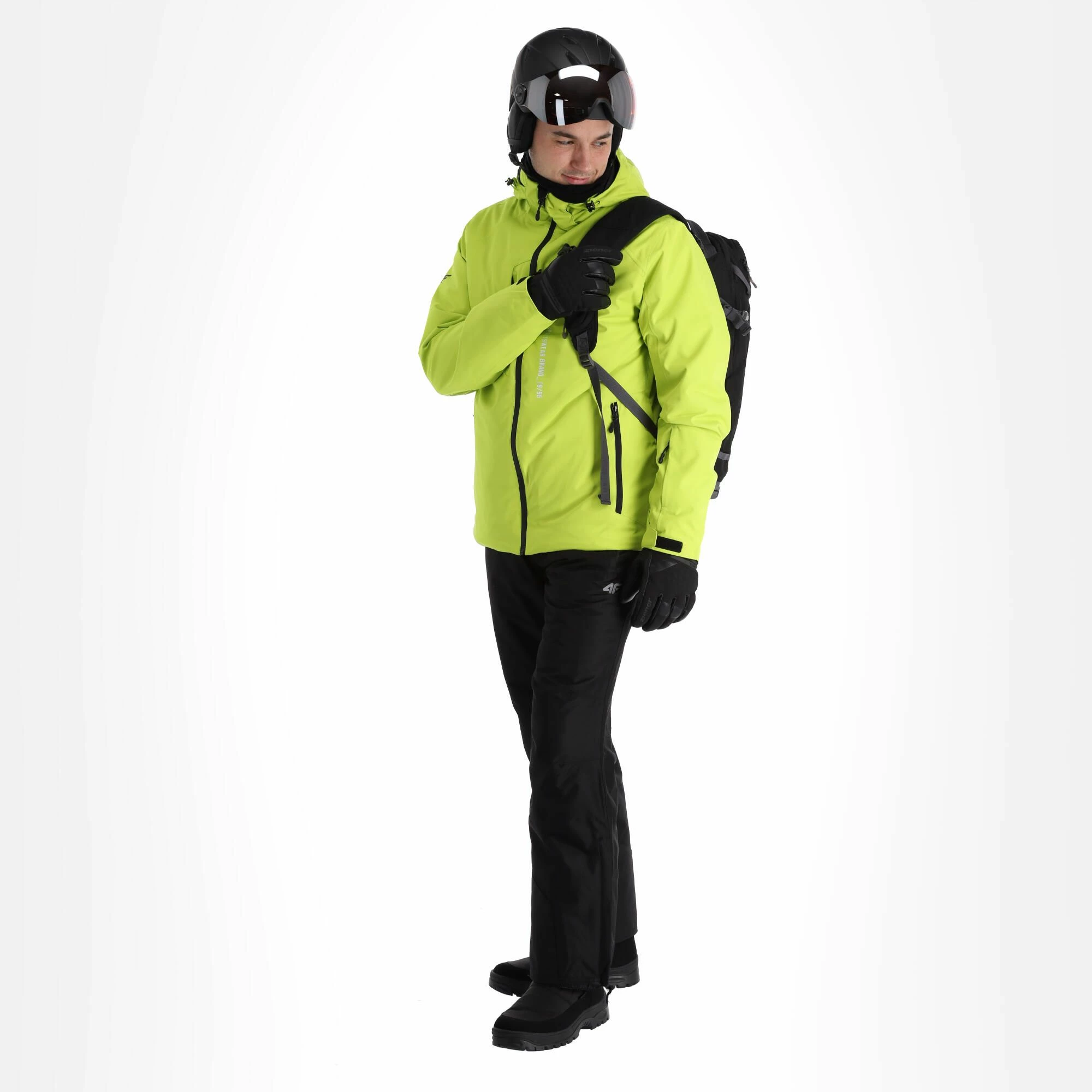 4F, Kumn003 Ski Jacket Men Canary Green
