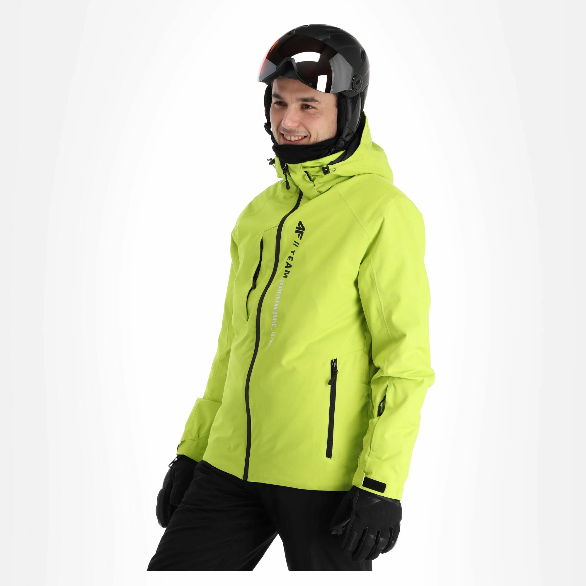 4F, Kumn003 Ski Jacket Men Canary Green - Image 4
