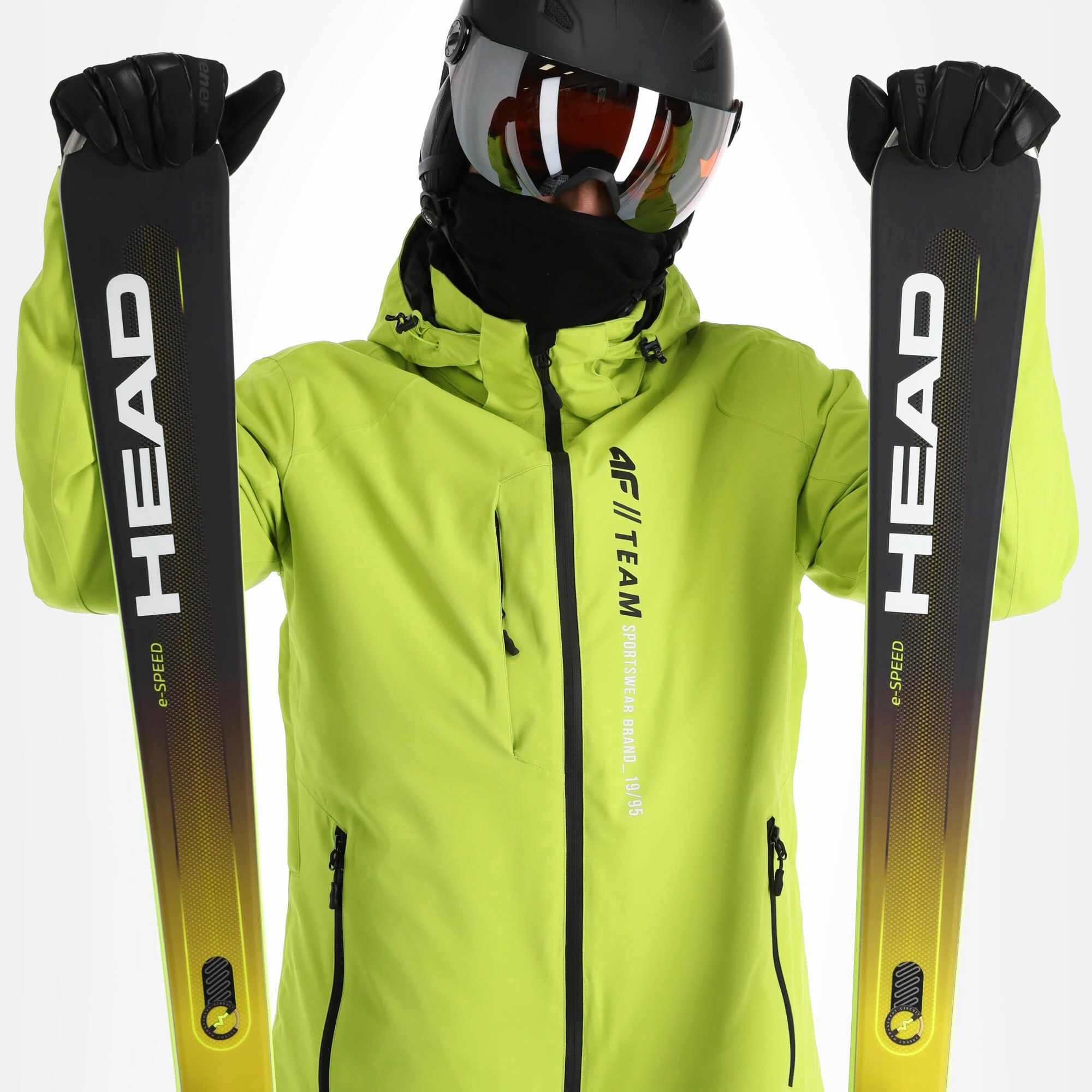 4F, Kumn003 Ski Jacket Men Canary Green - Image 5