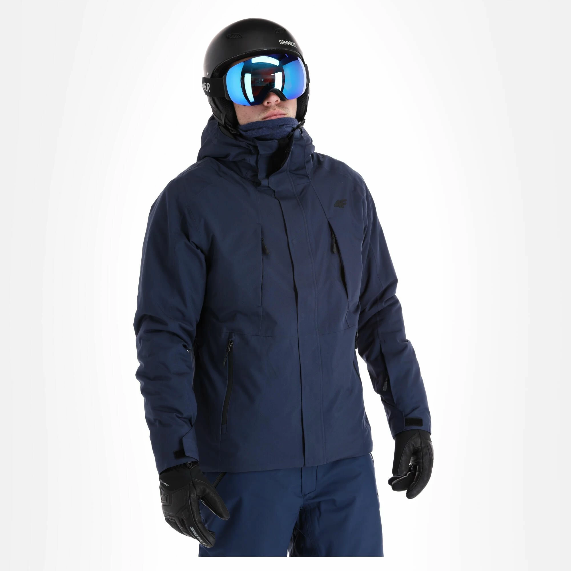 4F, Kumn004 Ski Jacket Men Navy Blue - Image 4