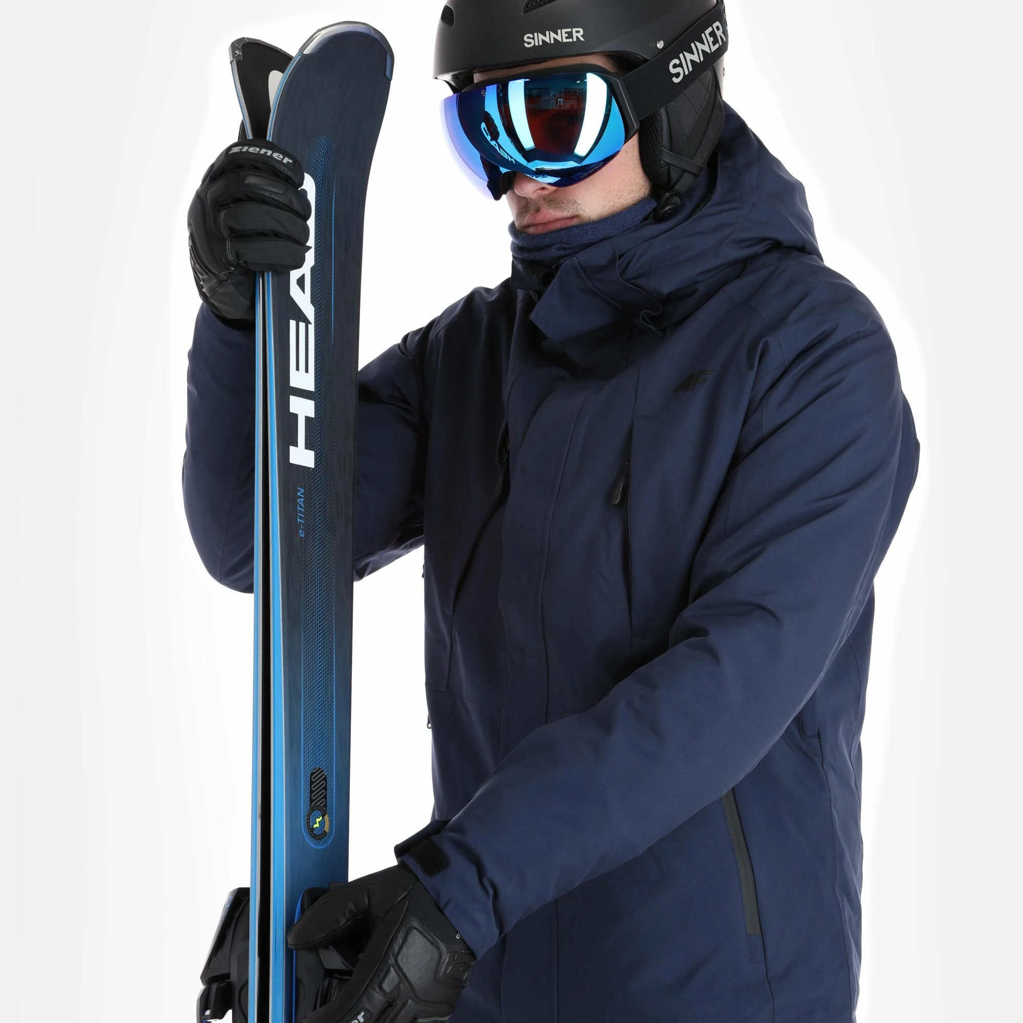 4F, Kumn004 Ski Jacket Men Navy Blue - Image 5