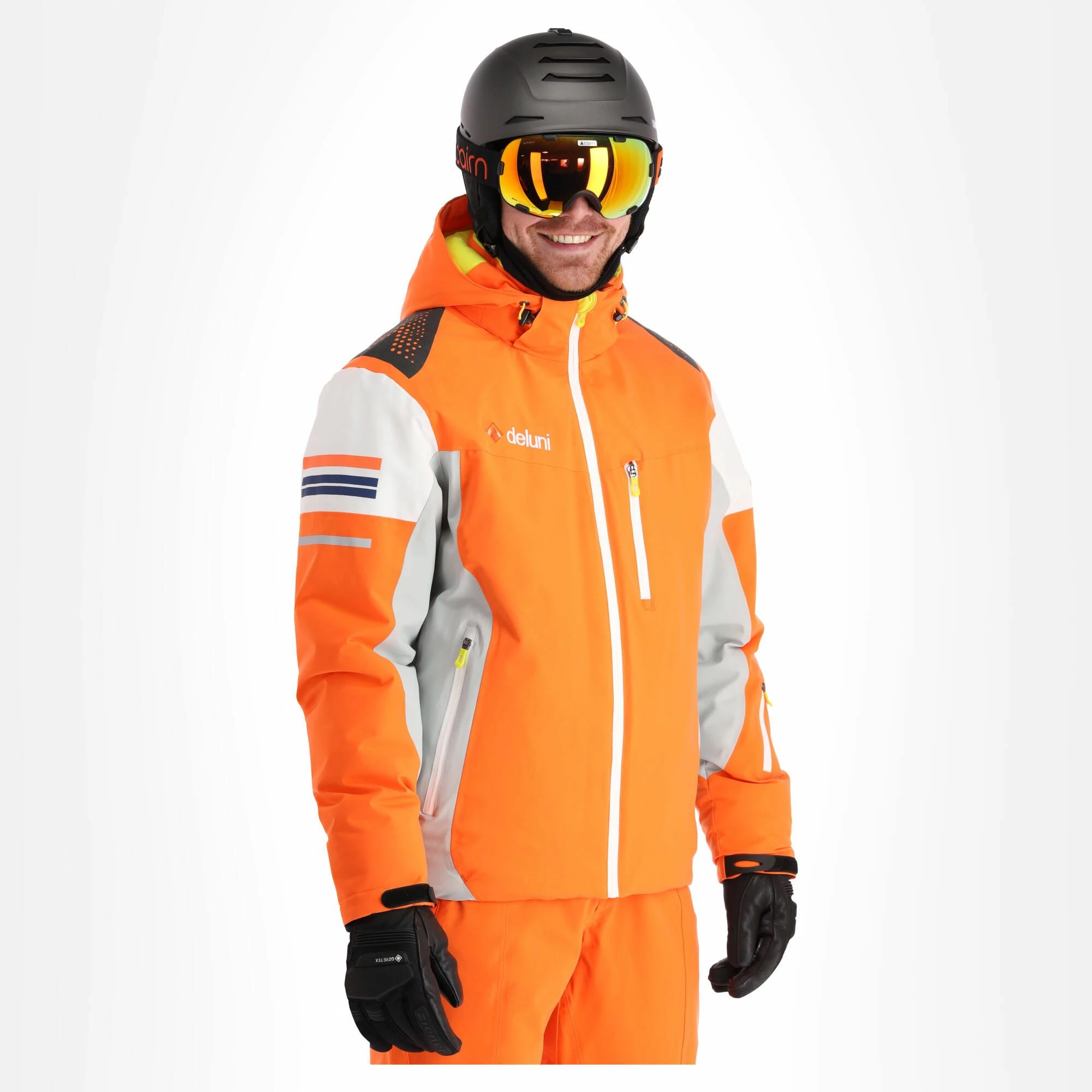 Deluni, Challenger 3 Ski Jacket Men Orange - Image 2