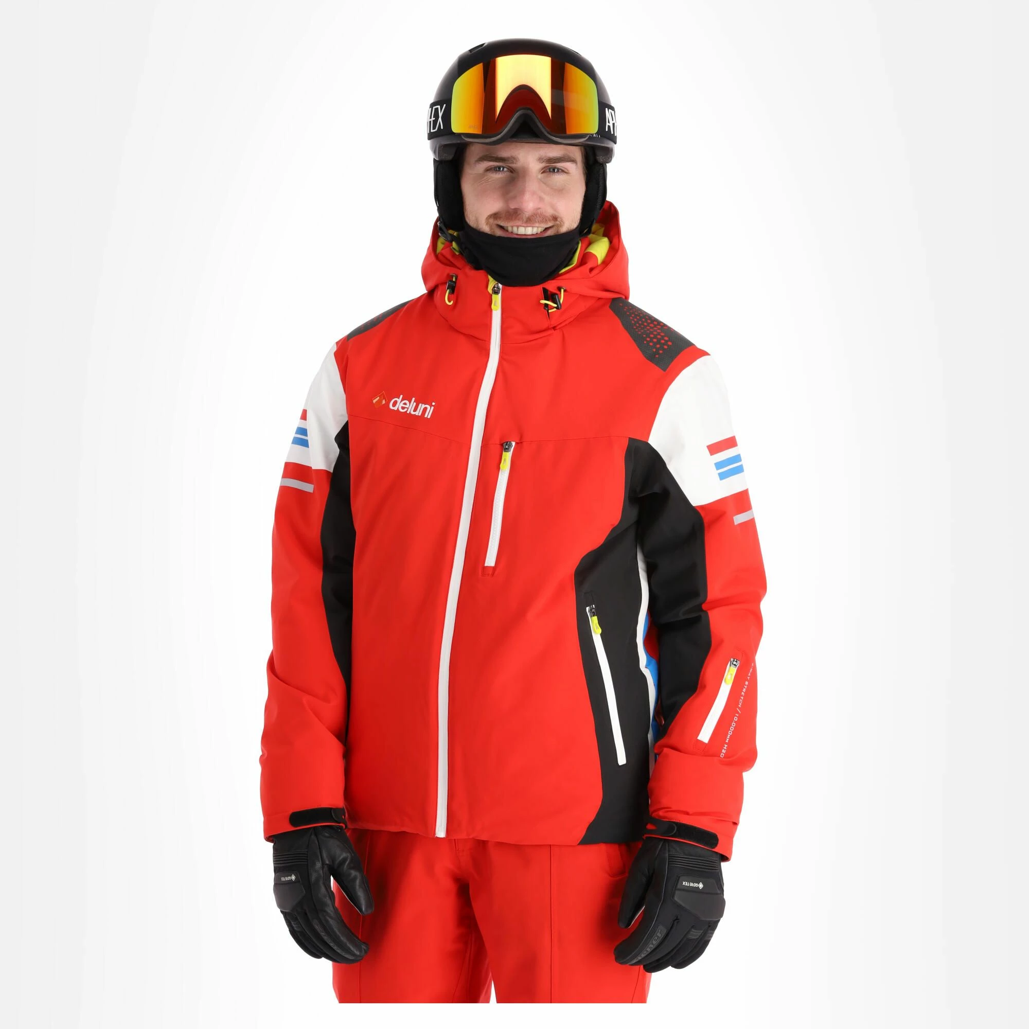 Deluni, Challenger 3 Ski Jacket Men Grey/red - Image 2
