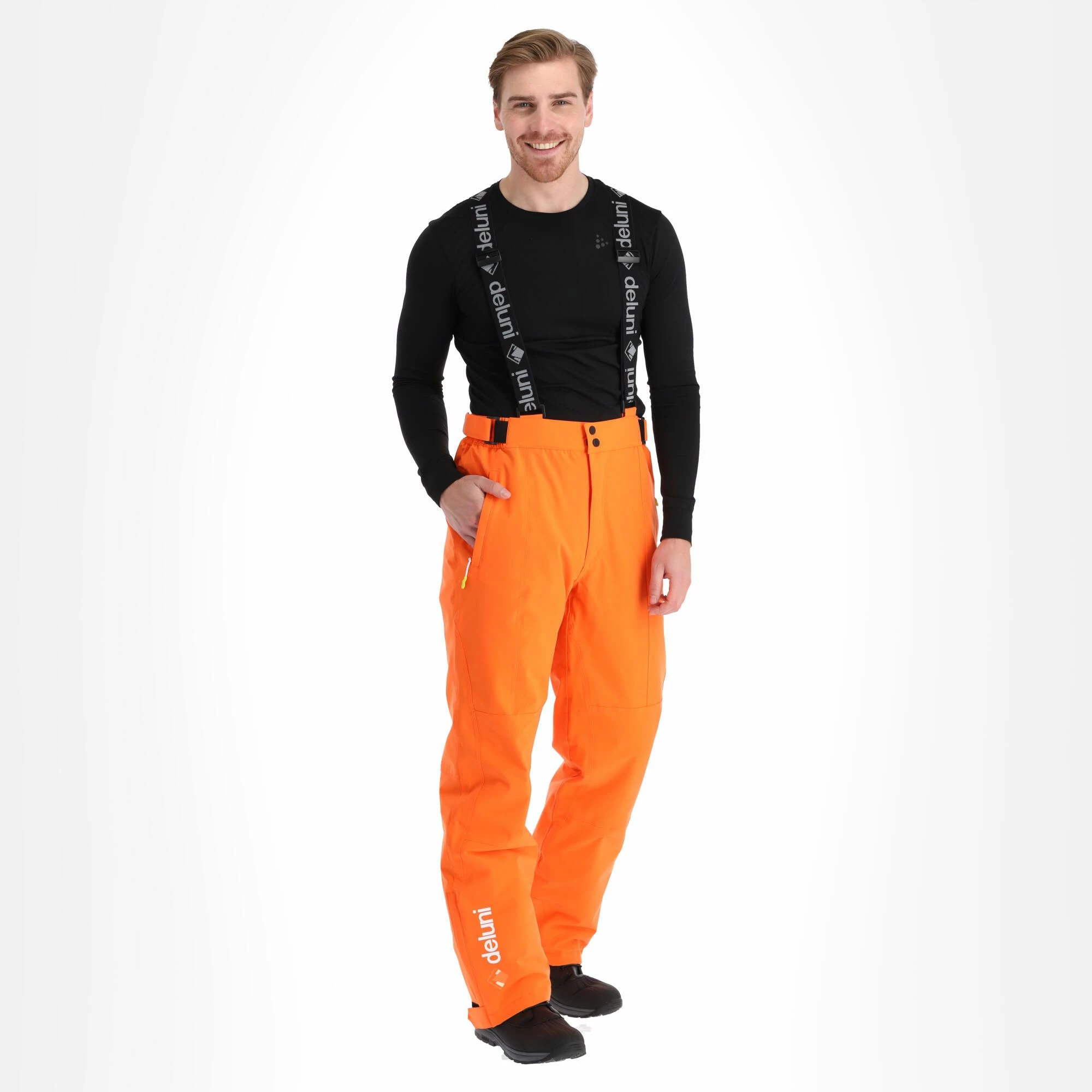 Deluni, Challenger 3 Ski Pants Men Orange