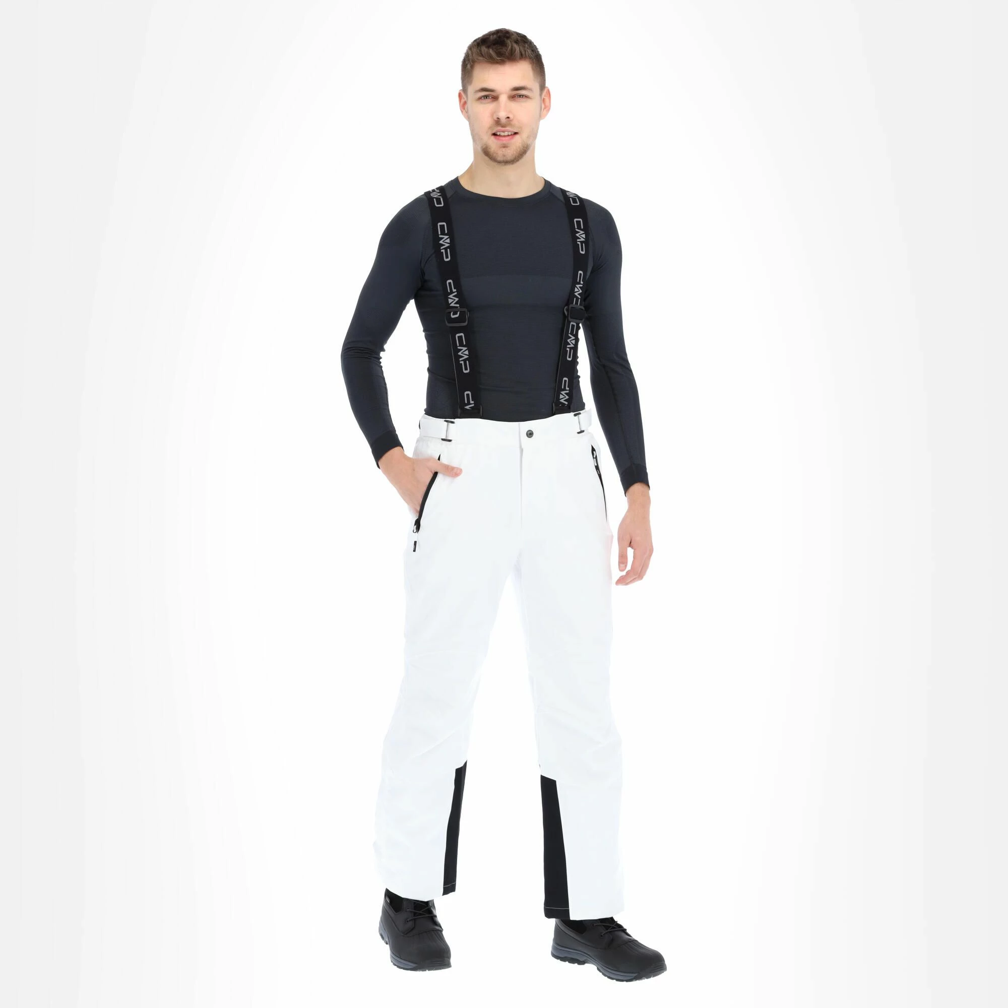 CMP, 3W17397N Ski Pants Men White 1 CMP, 3W17397N Ski Pants Men White