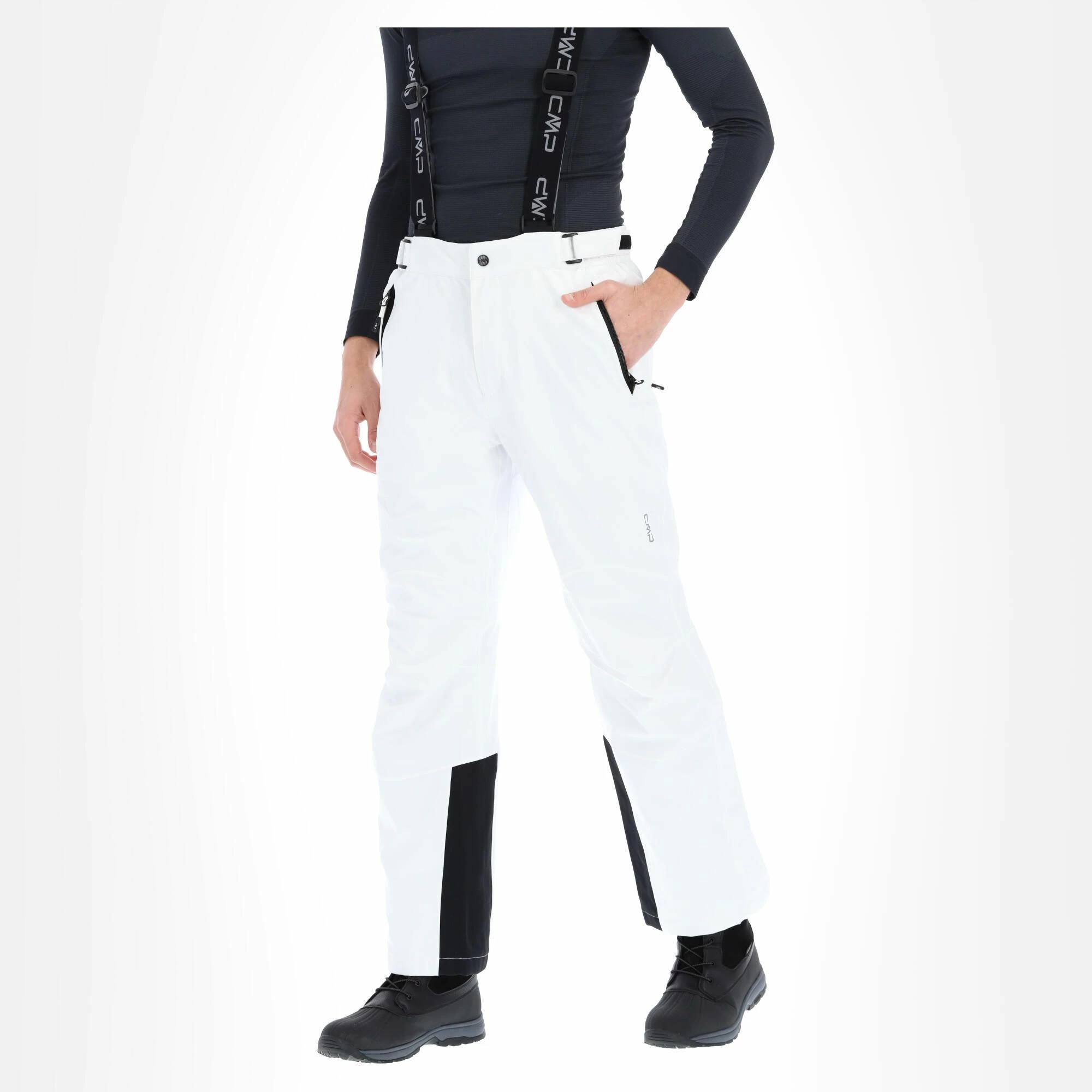 CMP, 3W17397N Ski Pants Men White 2 CMP, 3W17397N Ski Pants Men White - Image 2