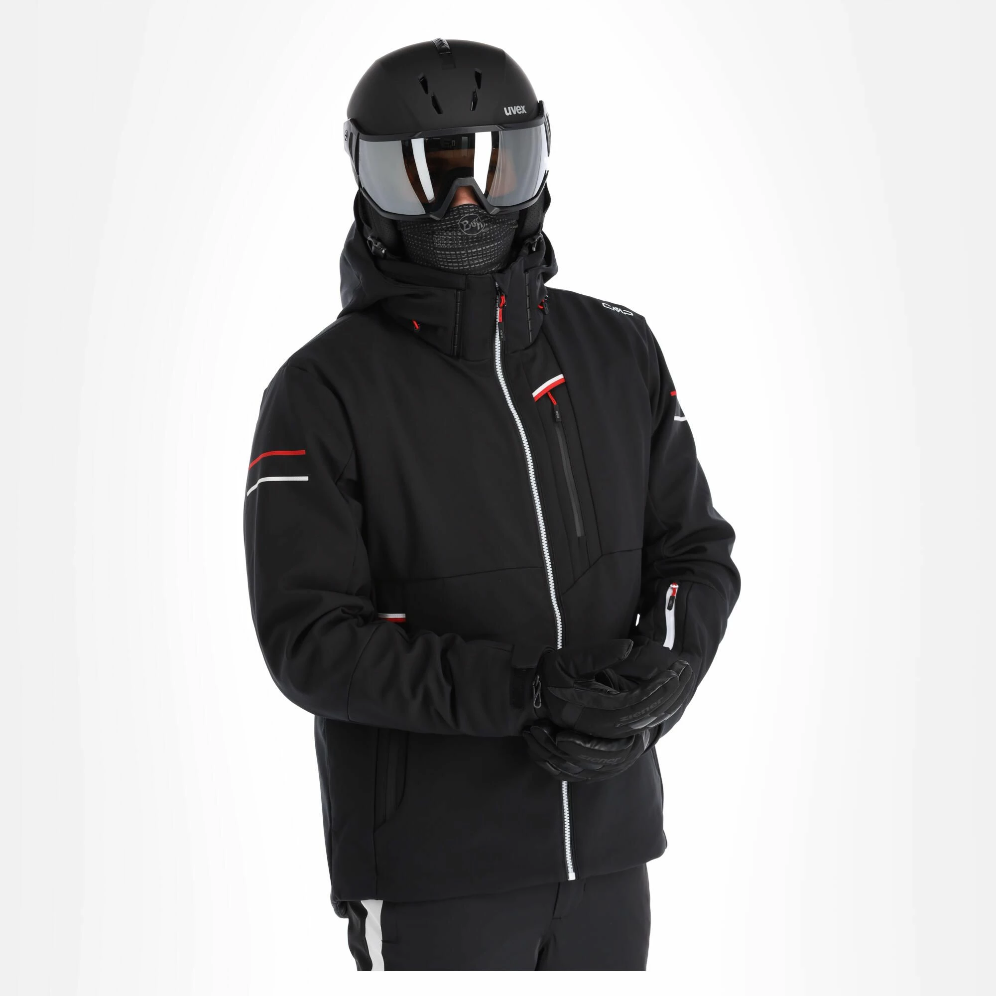 CMP, 32W0157 Ski Jacket Men Black 4 CMP, 32W0157 Ski Jacket Men Black - Image 4