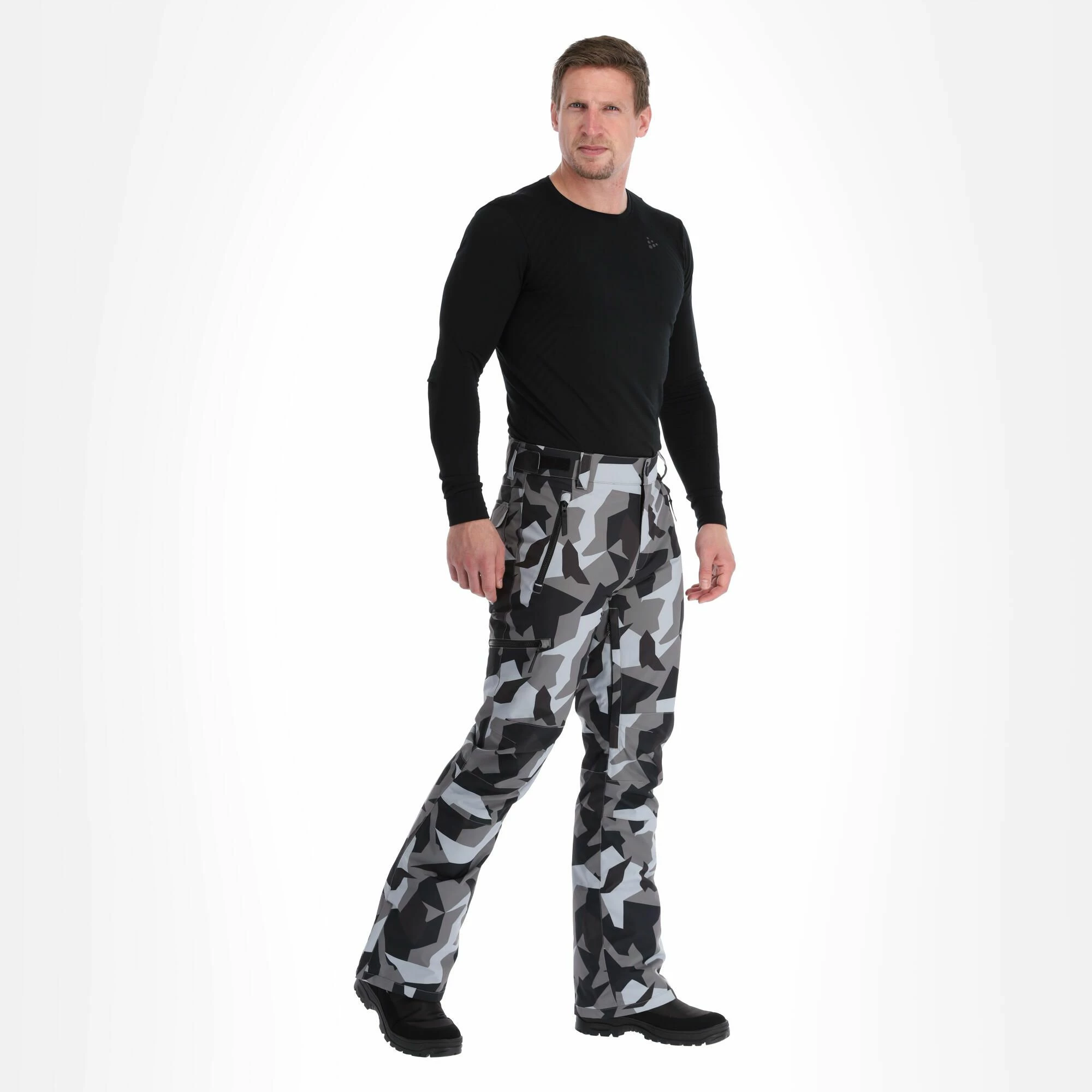 ColourWear, Sharp Pants Ski Pants Men Camo Grey 1 ColourWear, Sharp Pants Ski Pants Men Camo Grey