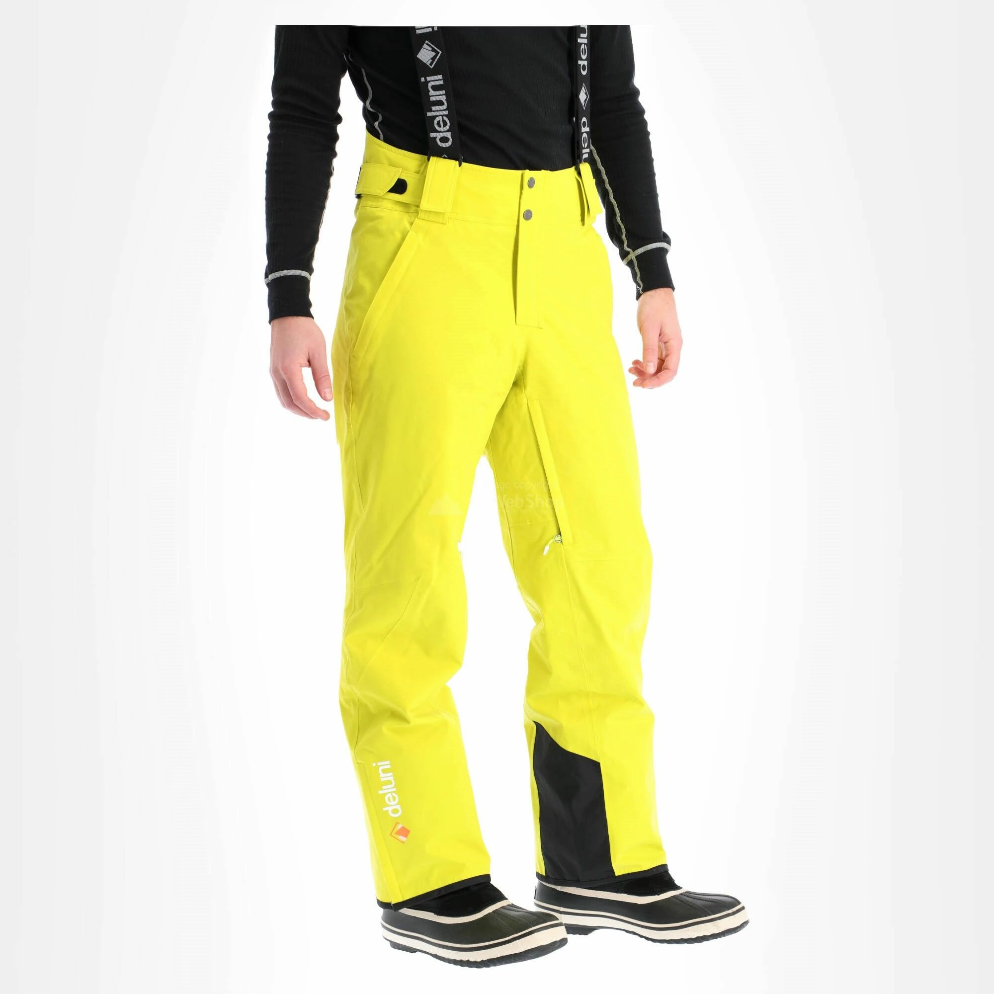 Deluni, Challenger 2, Ski Pants, Men, Yellow/green - Image 5