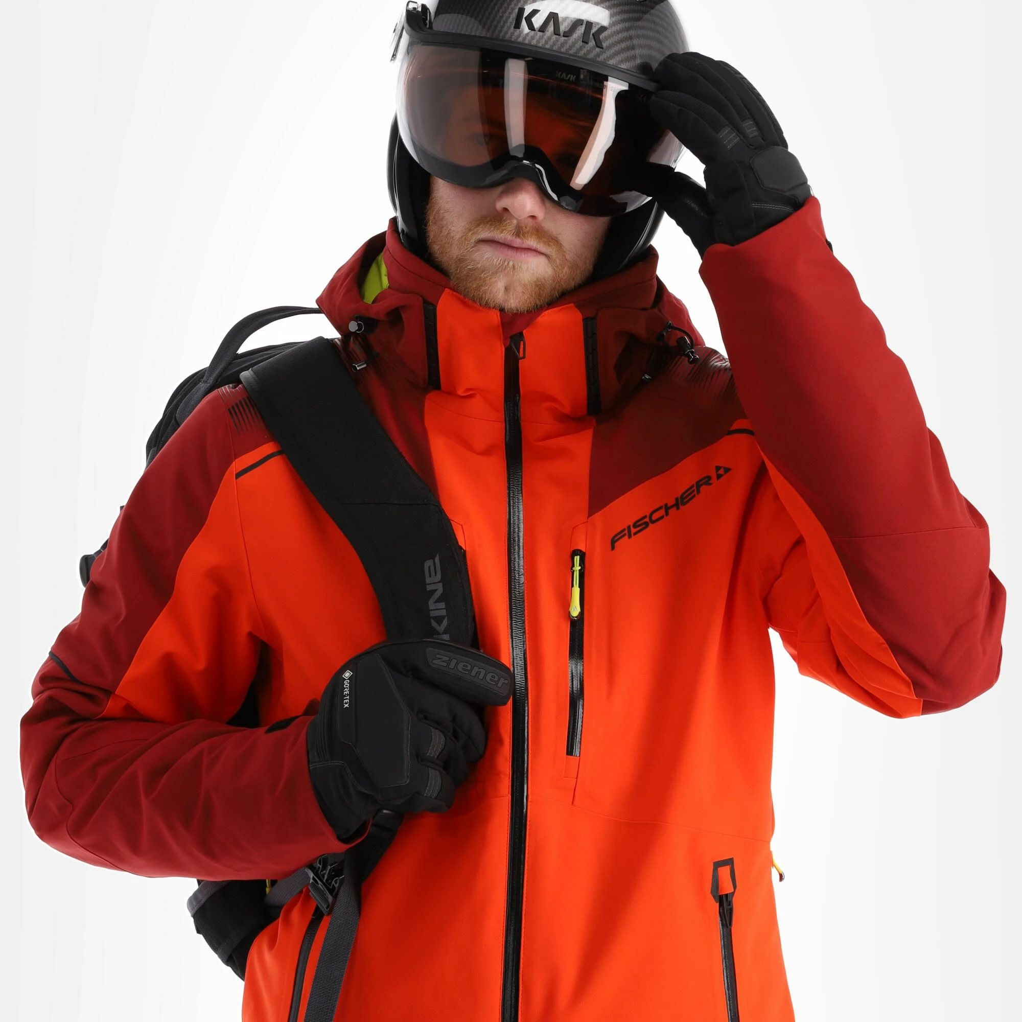 Fischer, Rc4 Ski Jacket Men Tomato Red - Image 5