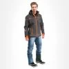 Geographical Norway, Tushiba Men 007 + Bs Softshell Ski Jacket Men Dark Grey, Orange