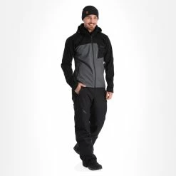 Kilpi, Ravio-M Softshell Ski Jacket Plus Size Men Dark Grey