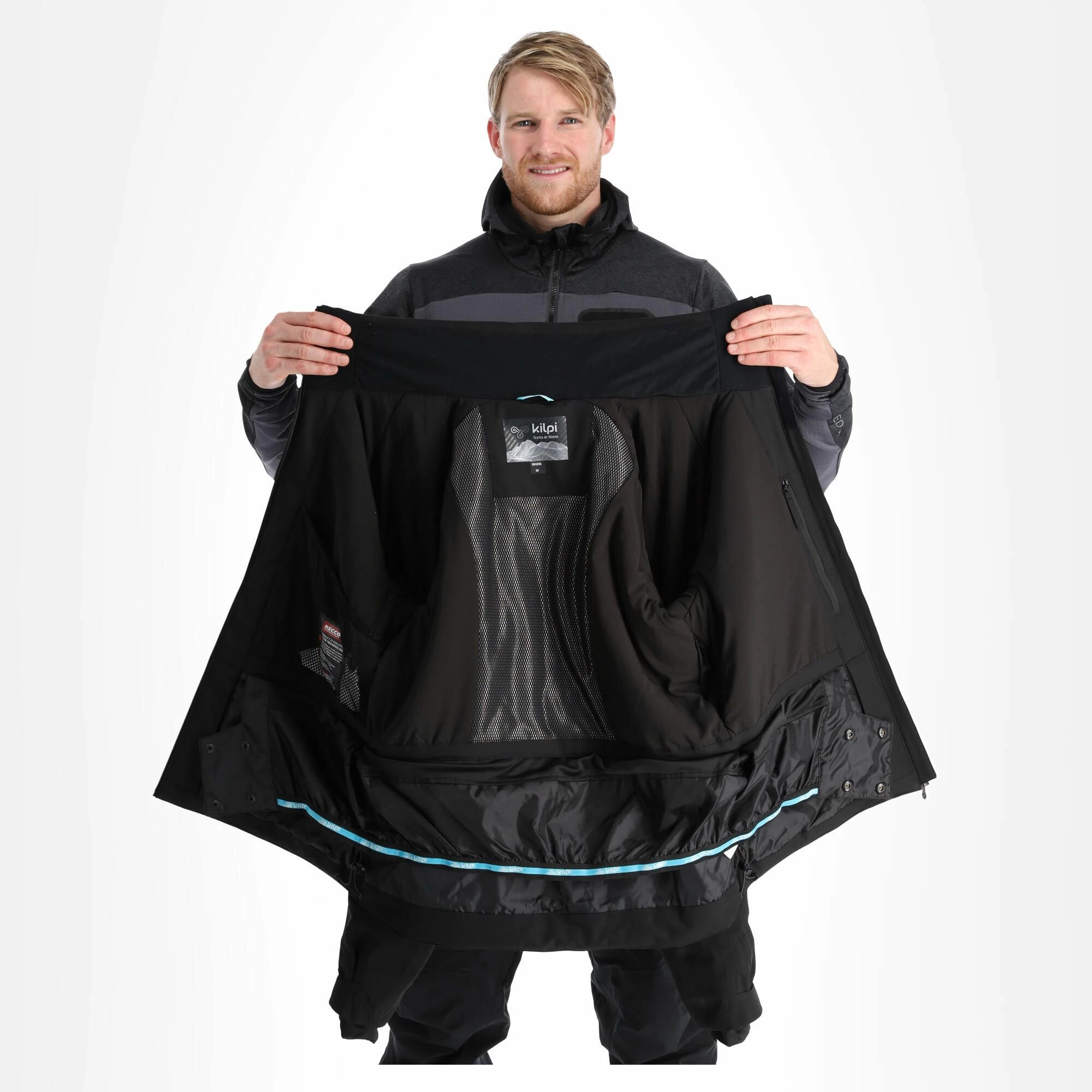 Kilpi, Turnau-M Ski Jacket Plus Size Men Black - Image 5