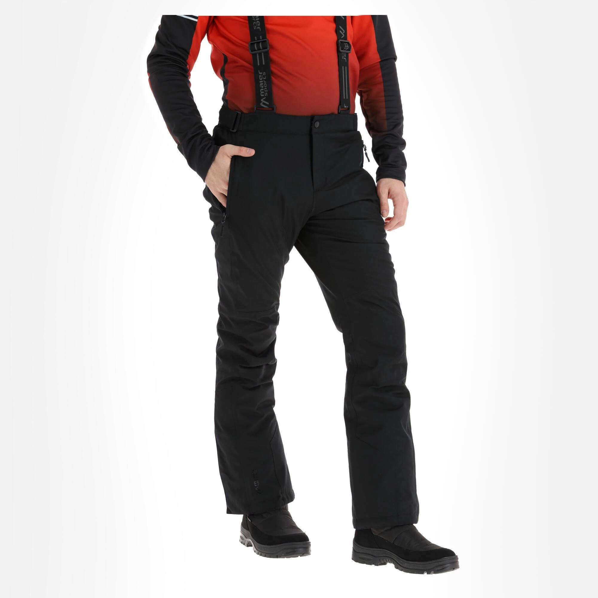 Maier Sports, Joscha Slim Ski Pants Men Black - Image 2