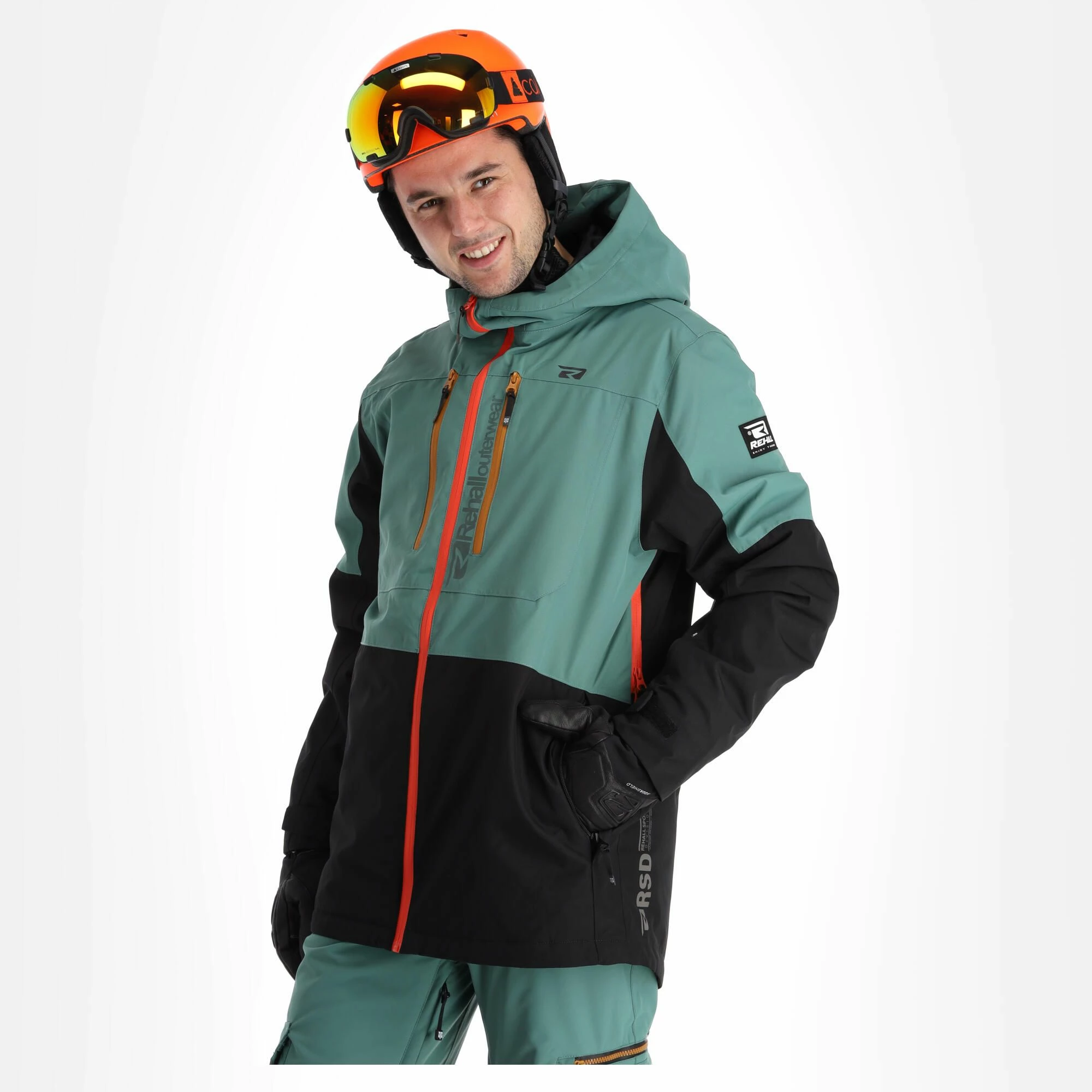 Rehall, Cream-R Ski Jacket Men Spruce Blue - Image 2