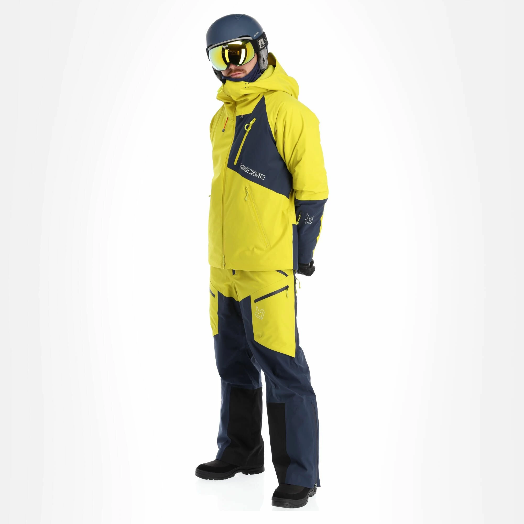 Rock Experience, Aiguille Ski Jacket Men Citronelle Blue Nights Yellow