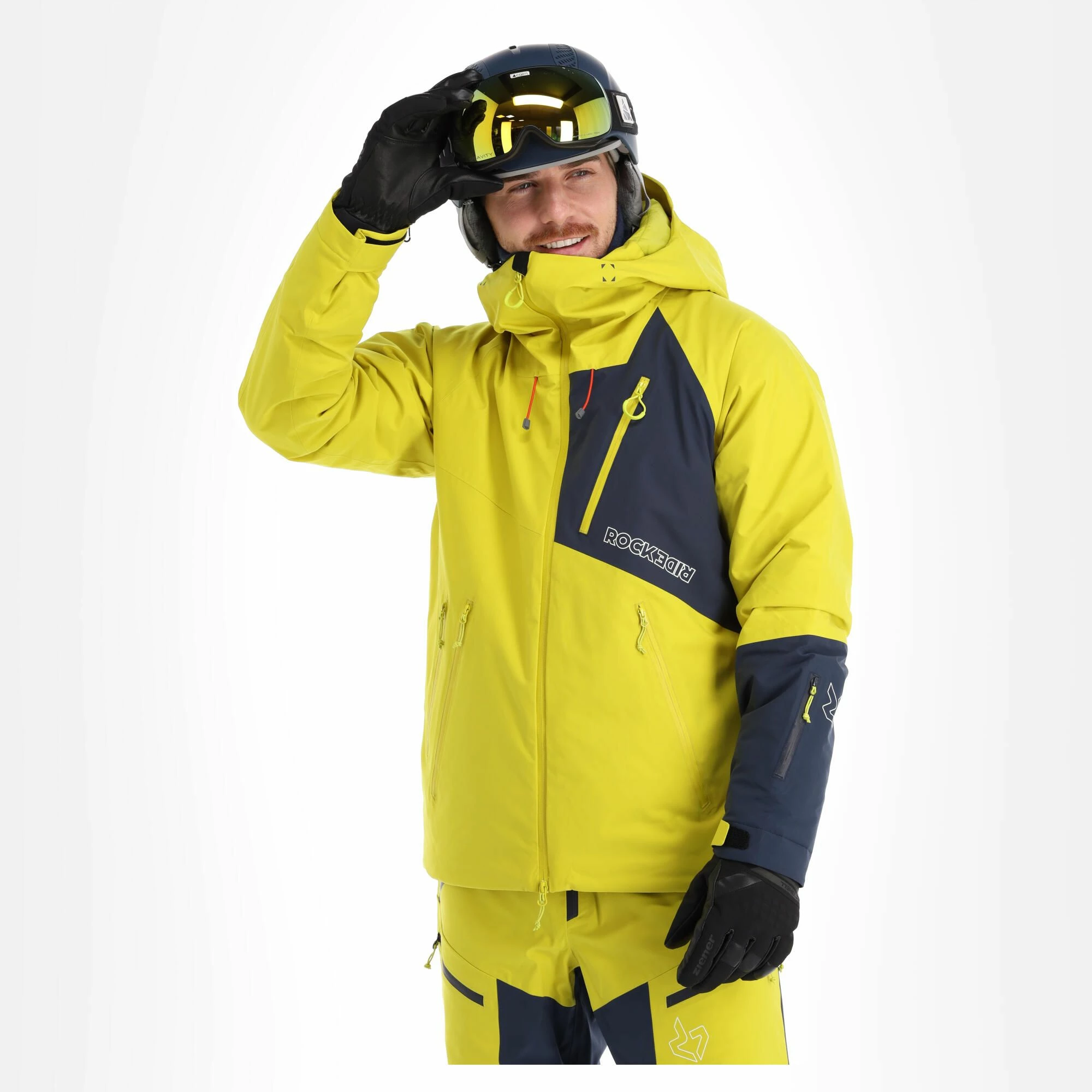 Rock Experience, Aiguille Ski Jacket Men Citronelle Blue Nights Yellow - Image 4