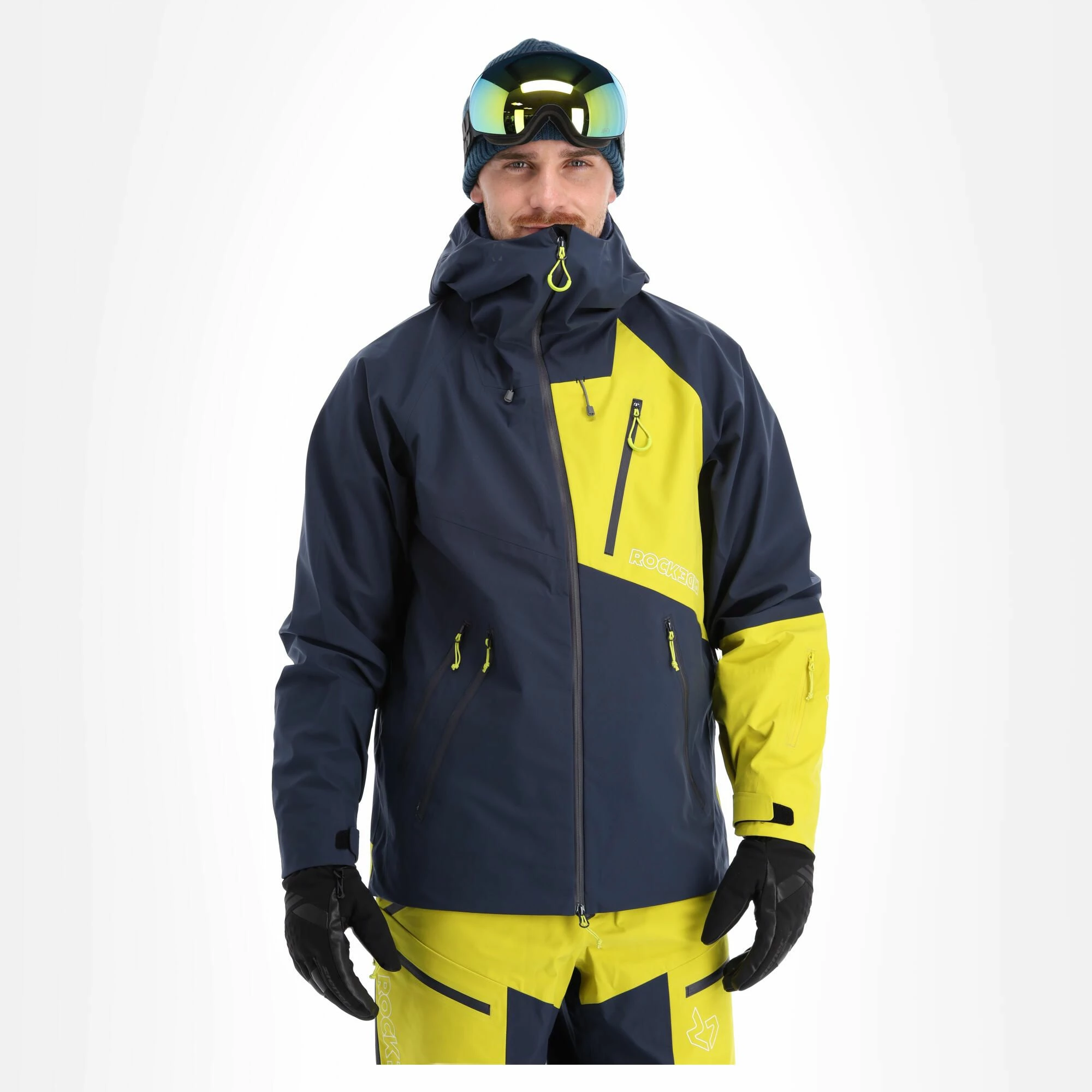 Rock Experience, Ice Thriller Hardshell Ski Jacket Men Citronelle Nights Blue - Image 2