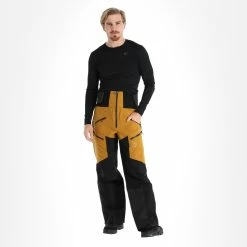 Rock Experience, Snowmass Hardshell Ski Pants Men Caviar Golden Brown