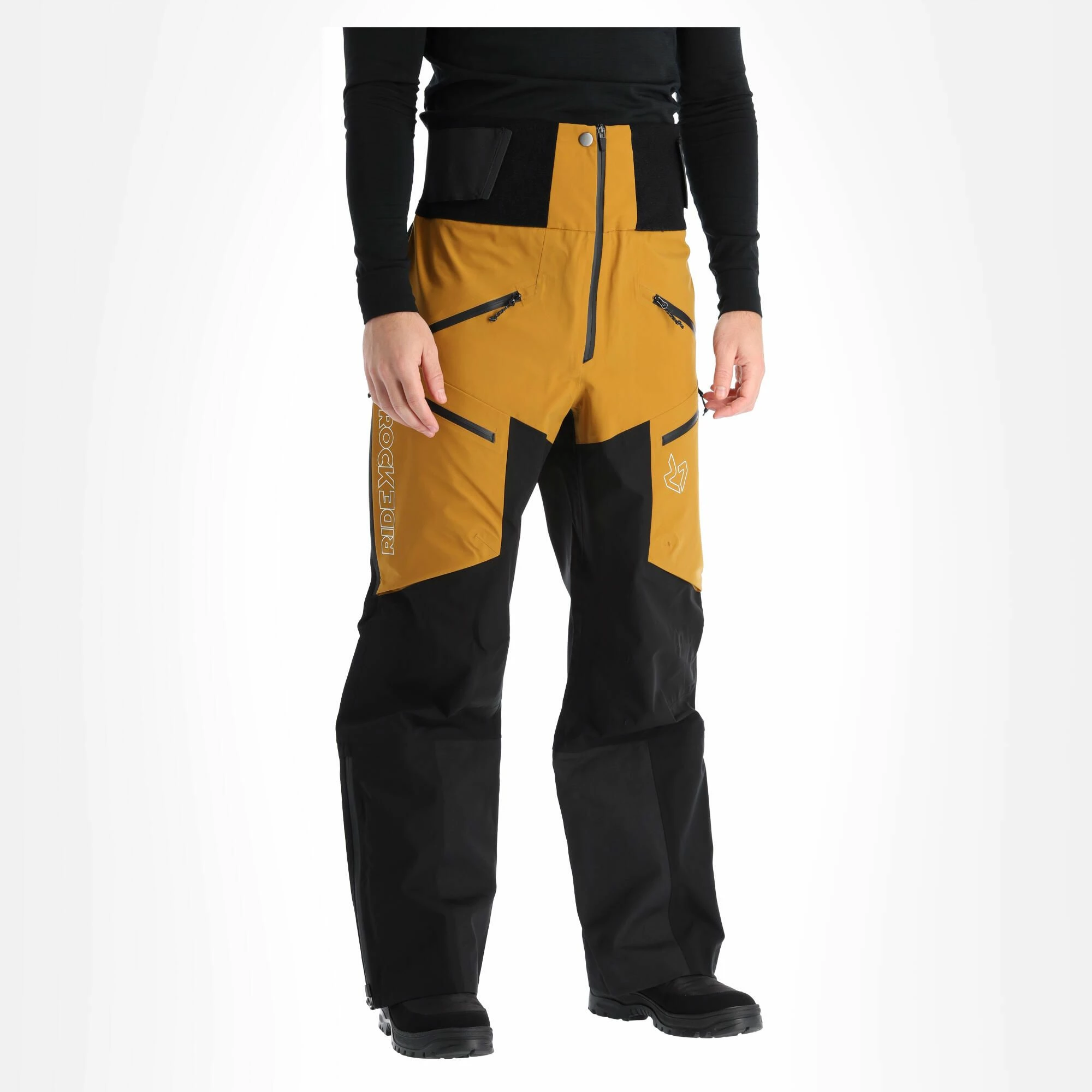 Rock Experience, Snowmass Hardshell Ski Pants Men Caviar Golden Brown - Image 2