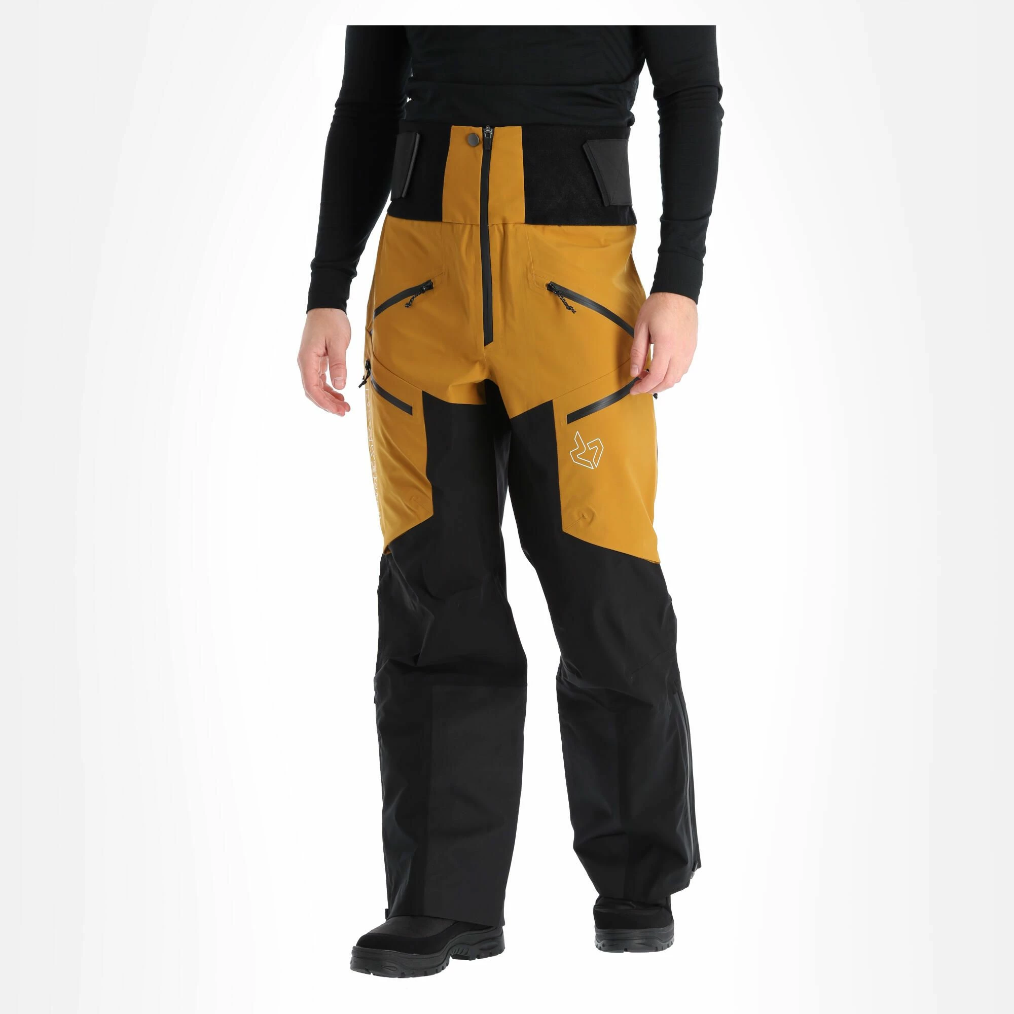 Rock Experience, Snowmass Hardshell Ski Pants Men Caviar Golden Brown - Image 4