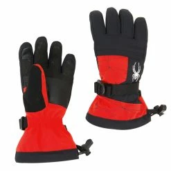 Spyder, Overweb Ski Gloves Kids Volcano Red