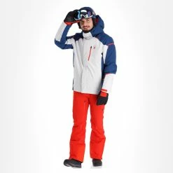 Spyder, Copper Ski Jacket Men Glacier Blue, White