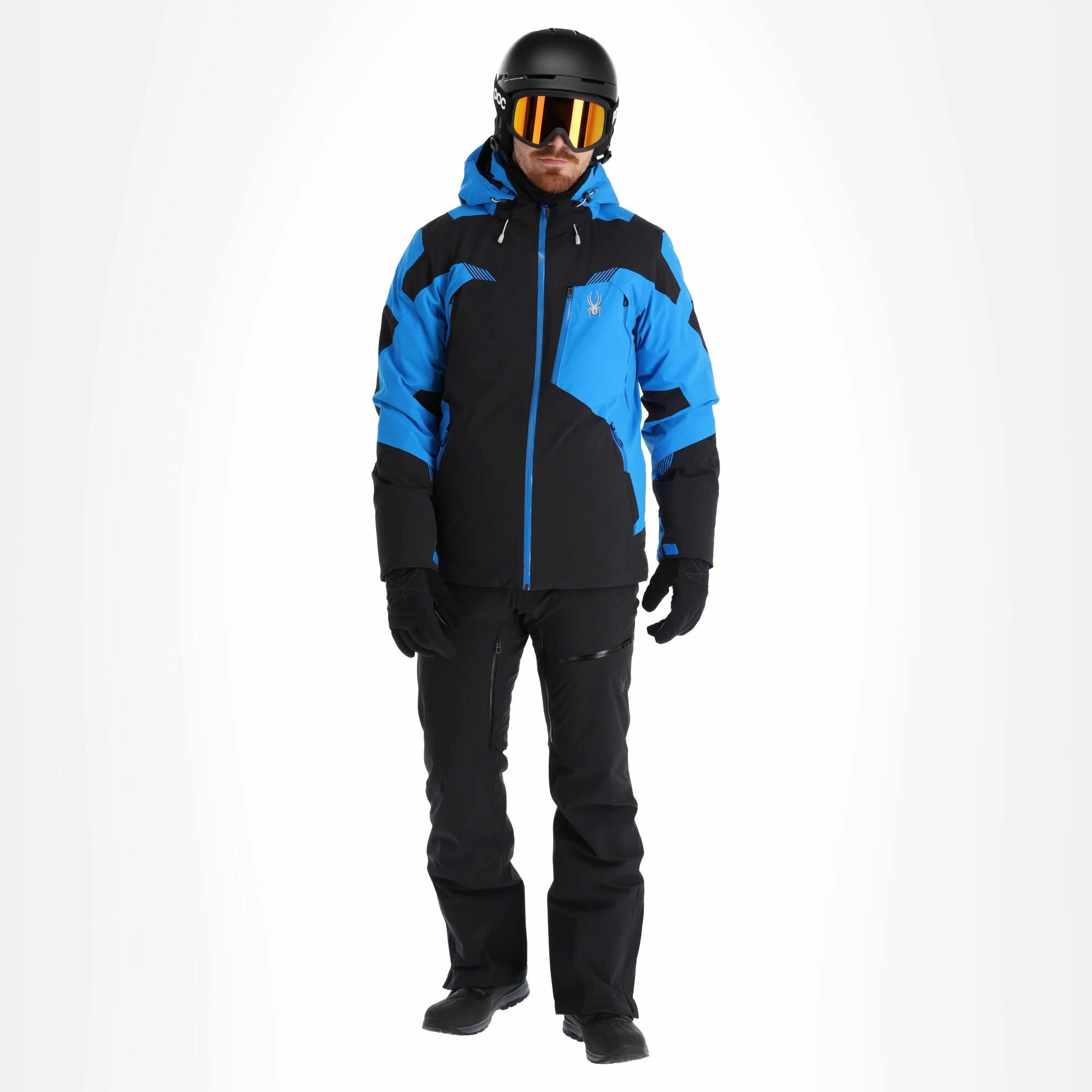 Spyder, Leader Ski Jacket Men Black, Blue