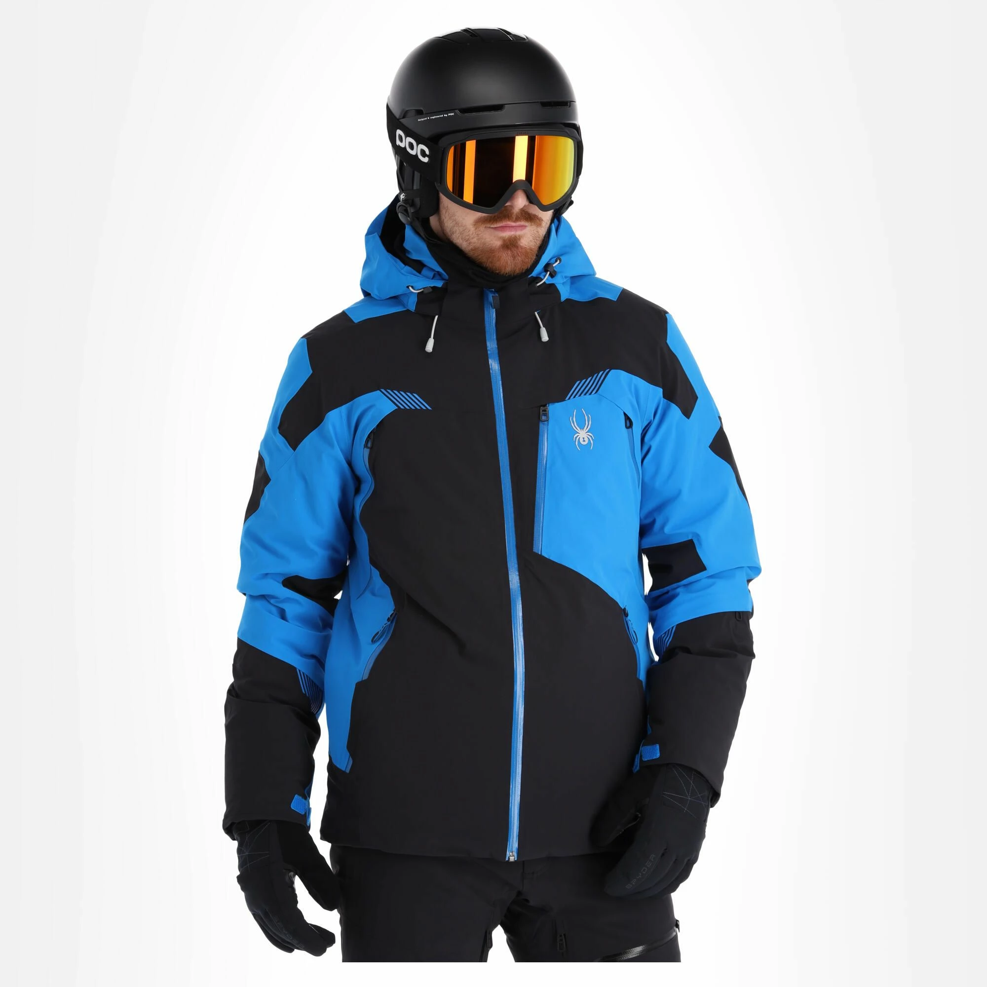 Spyder, Leader Ski Jacket Men Black, Blue - Image 2