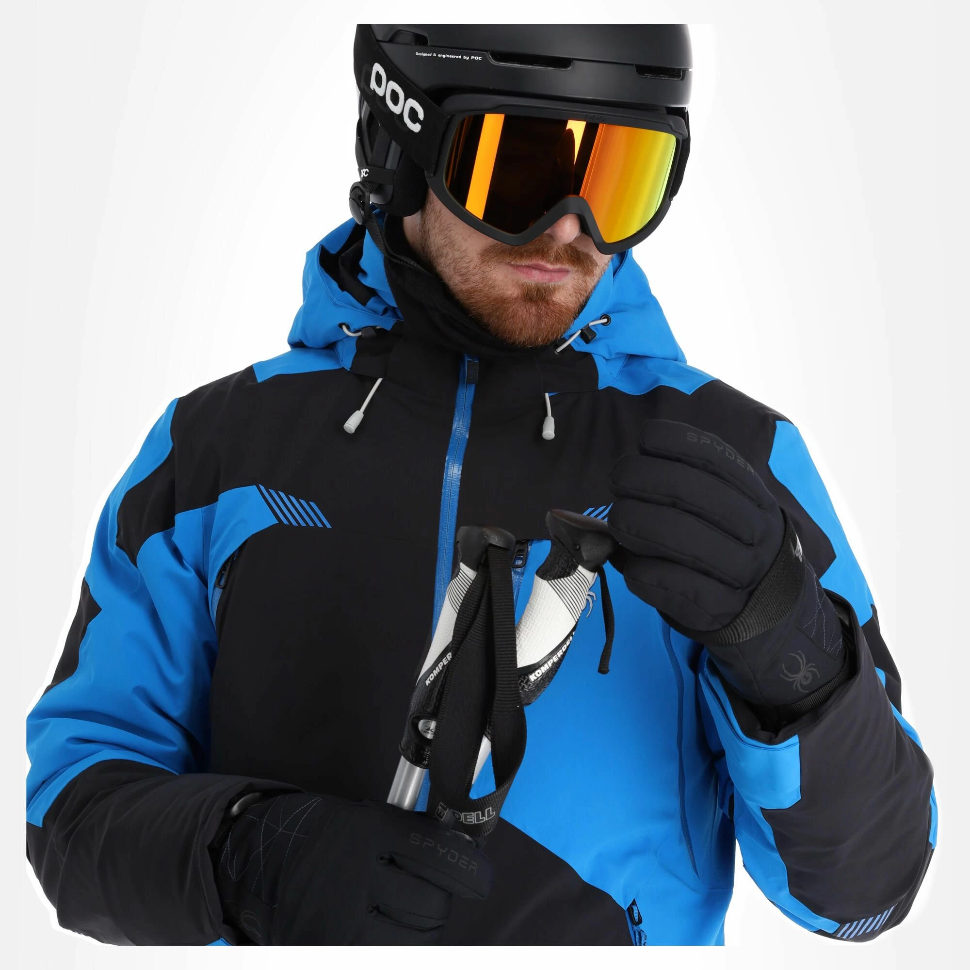 Spyder, Leader Ski Jacket Men Black, Blue - Image 5