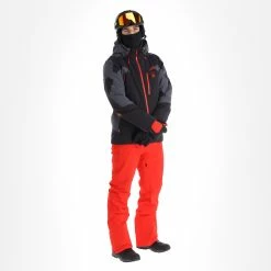 Spyder, Leader Ski Jacket Men Charcoal Black, Grey