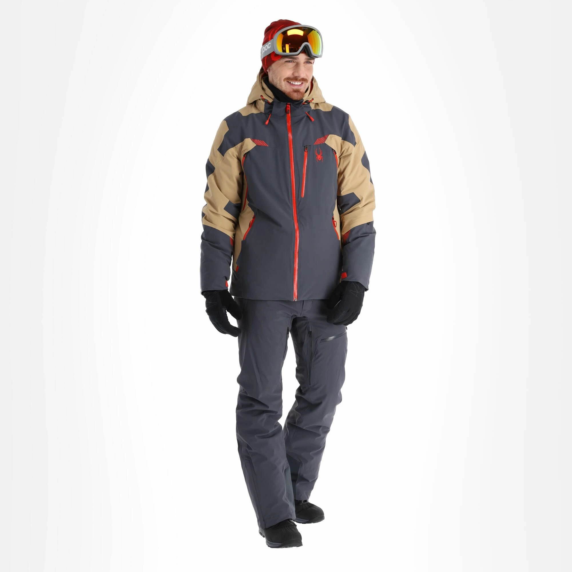 Spyder, Leader Ski Jacket Men Ebony Grey