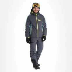 Spyder, Orbiter Ski Jacket Men Ebony Tundra Grey