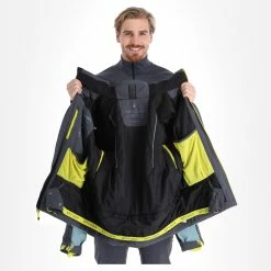 Spyder, Orbiter Ski Jacket Men Ebony Tundra Grey -Obermeyer Shop spyder orbiter aa jas gevoerd heren ebony tundra grijs 22spyde132v2 BI 05