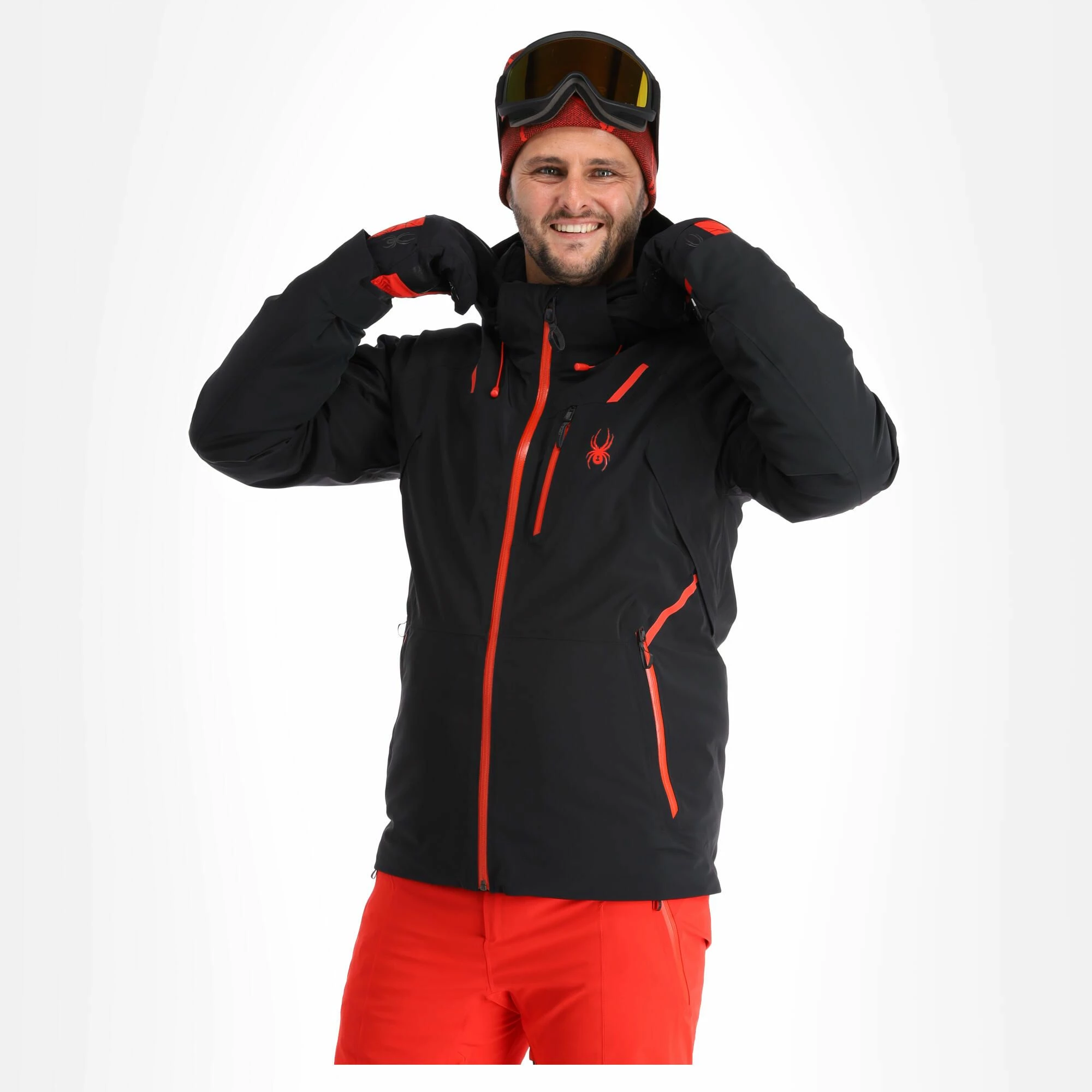 Spyder, Vanqysh Gtx Ski Jacket Men Charcoal Black, Grey - Image 2