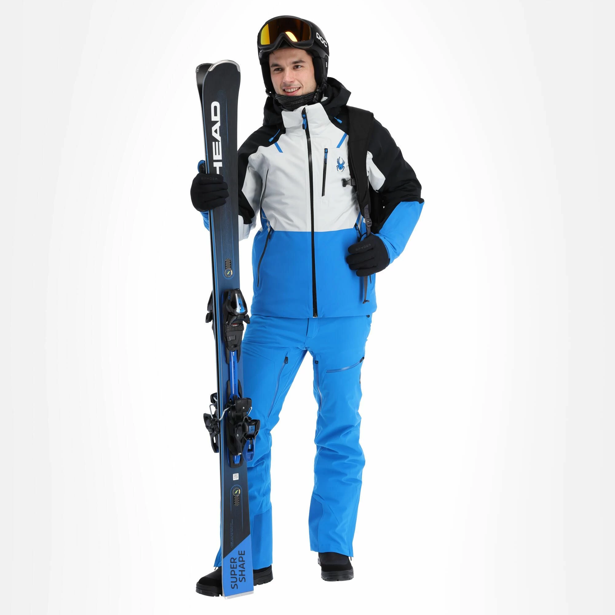 Spyder, Vanqysh Gtx Ski Jacket Men Glacier Black, White