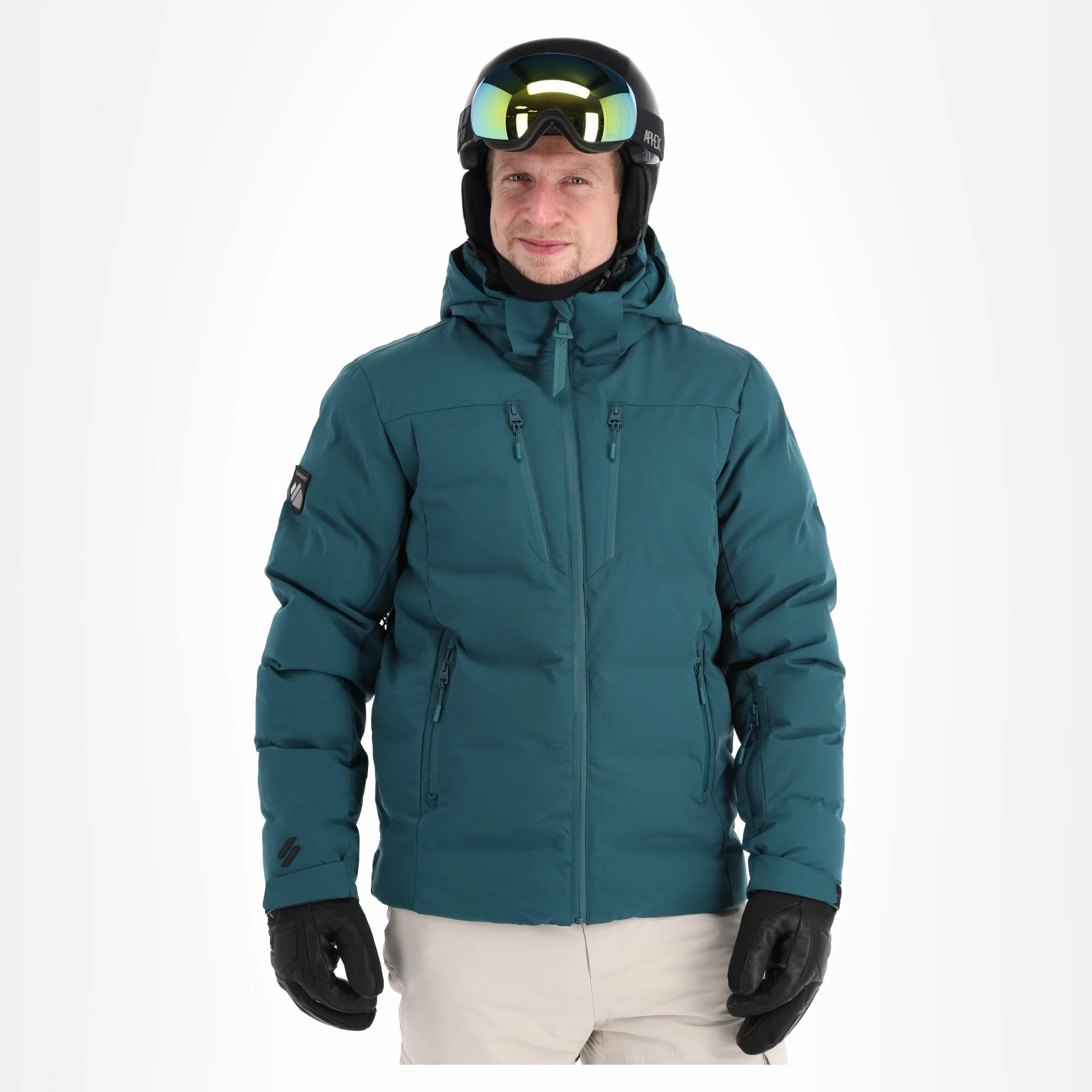 Superdry, Radar Pro Puffer Ski Jacket Men Deep Atlantic Teal Blue - Image 2