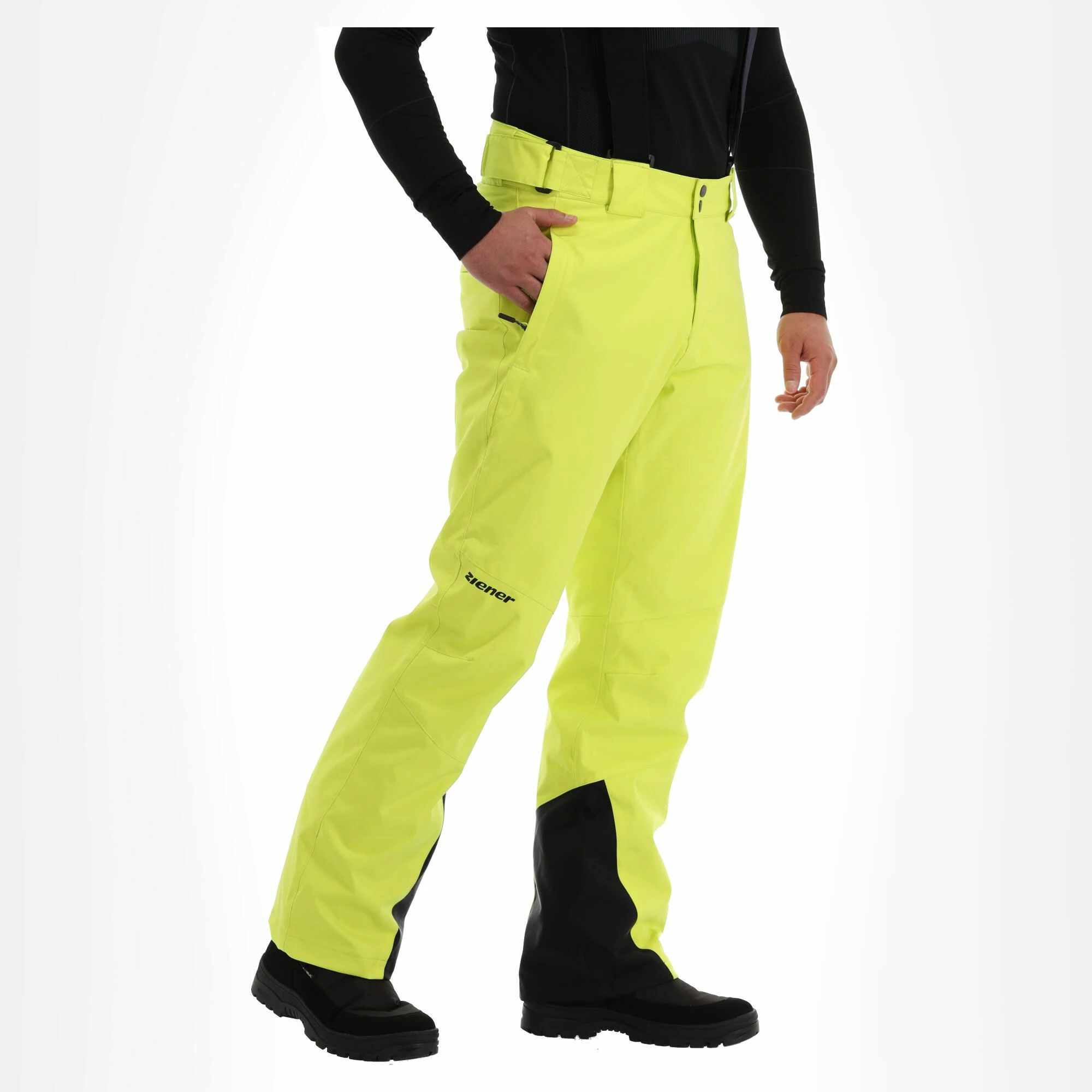 Ziener, Taga Ski Pants Men Bitter Lemon Yellow - Image 2