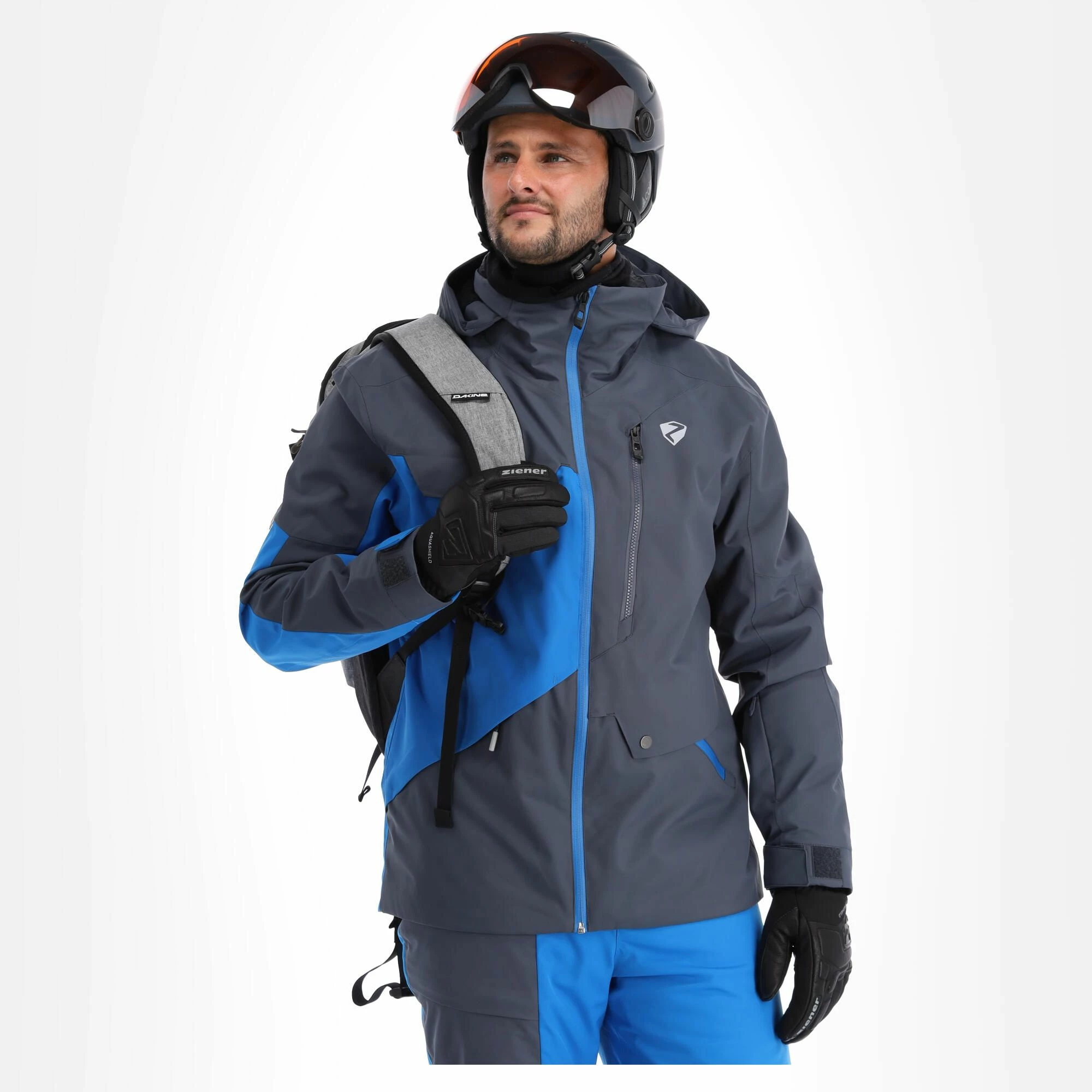 Ziener, Tungua Ski Jacket Men Ombre Grey - Image 2